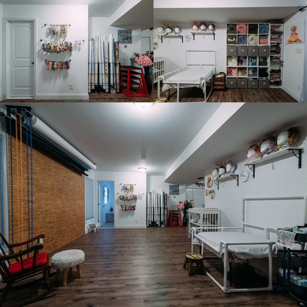 Showcasing photography props inside a studio