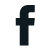 Facebook Logo in black color