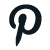 Pinterest Logo in Black Color