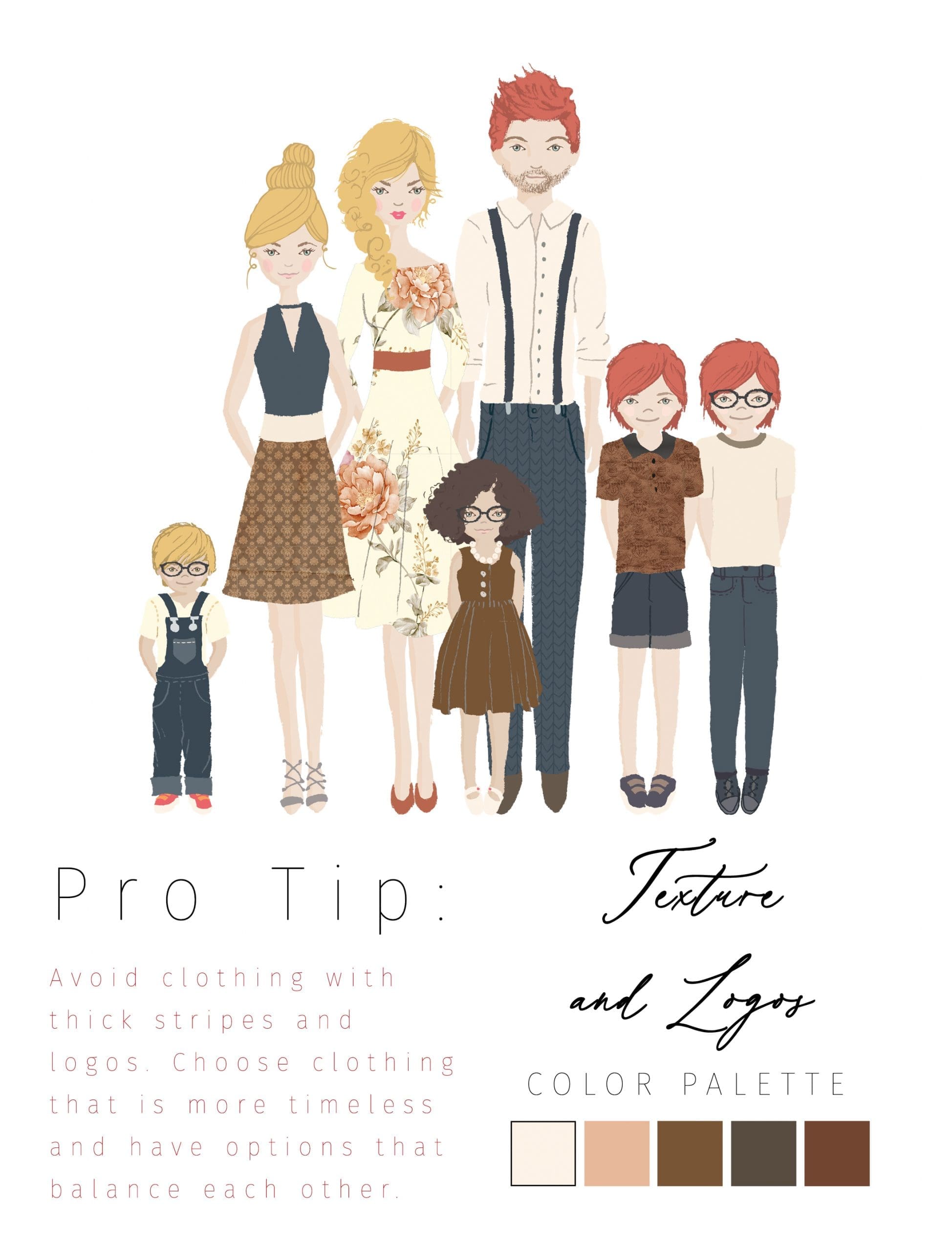 Family of seven styling tips for Family Photos