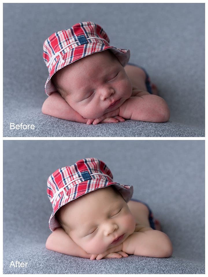 Cute Baby sillfully edited after their newborn session
