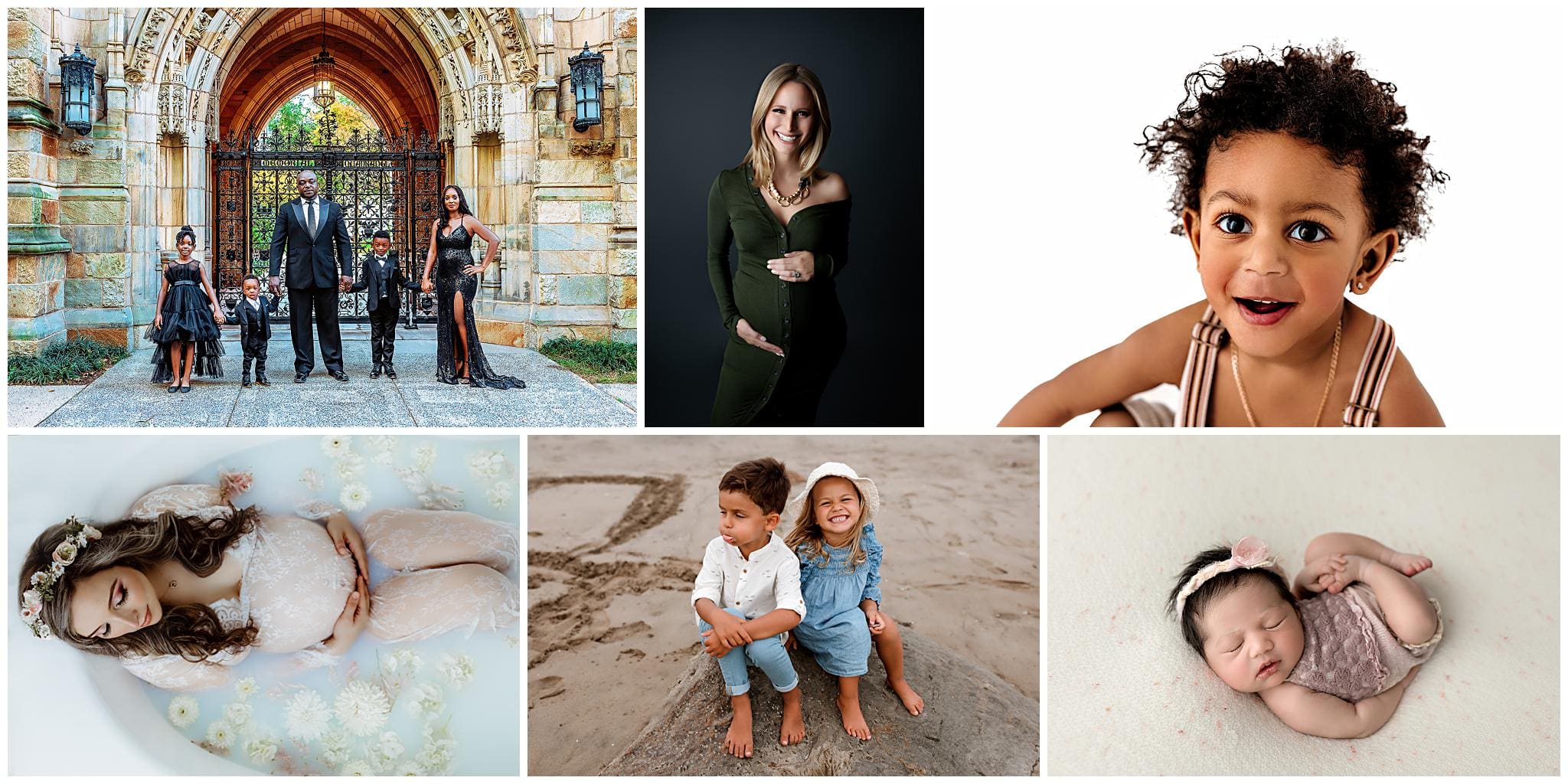 showcasing diverse photographs from family and children shoots